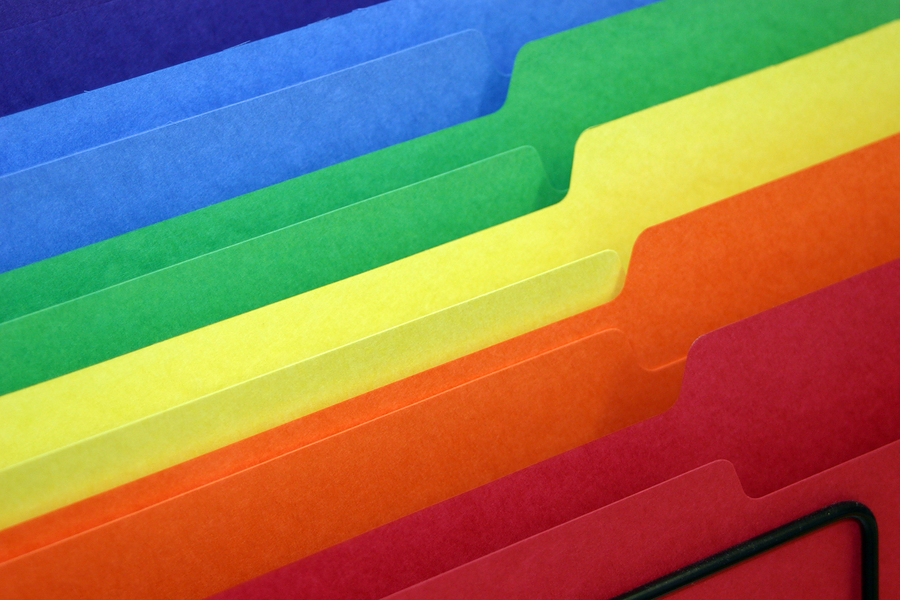 rainbow folders