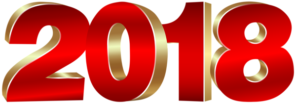 2018_Gold_and_Red_PNG_Clipart_Image